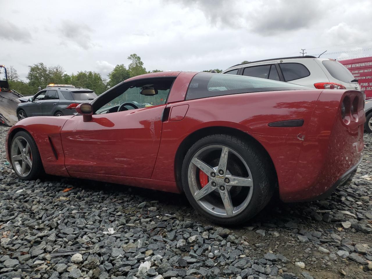 2005 Chevrolet Corvette VIN 1G1YY24U855101021 Copart auction photo, burn - engine damage thumbnail 2