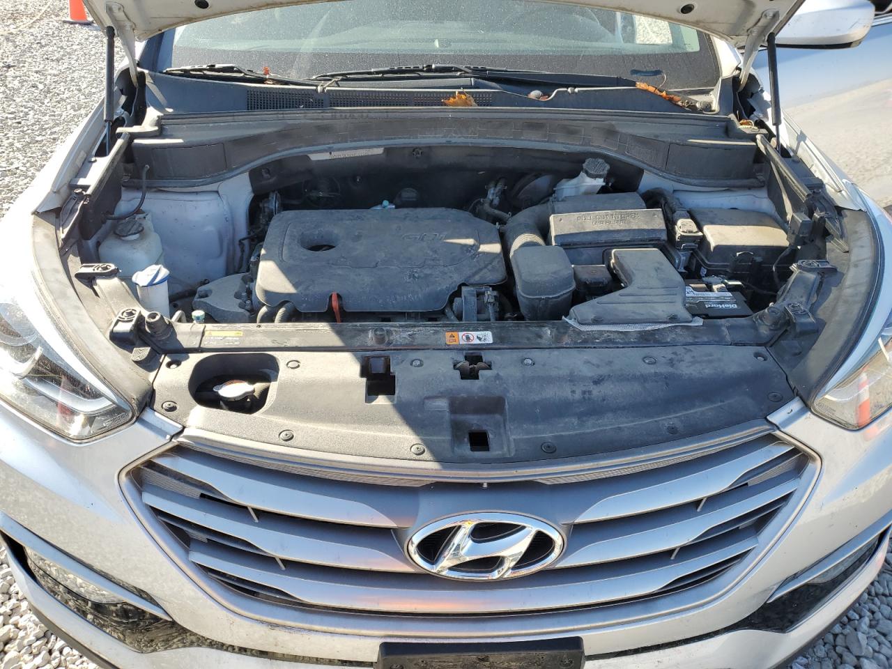 2017 Hyundai Santa Fe VIN 5XYZUDLB8HG448069 Copart auction photo, rear end / side damage thumbnail 12
