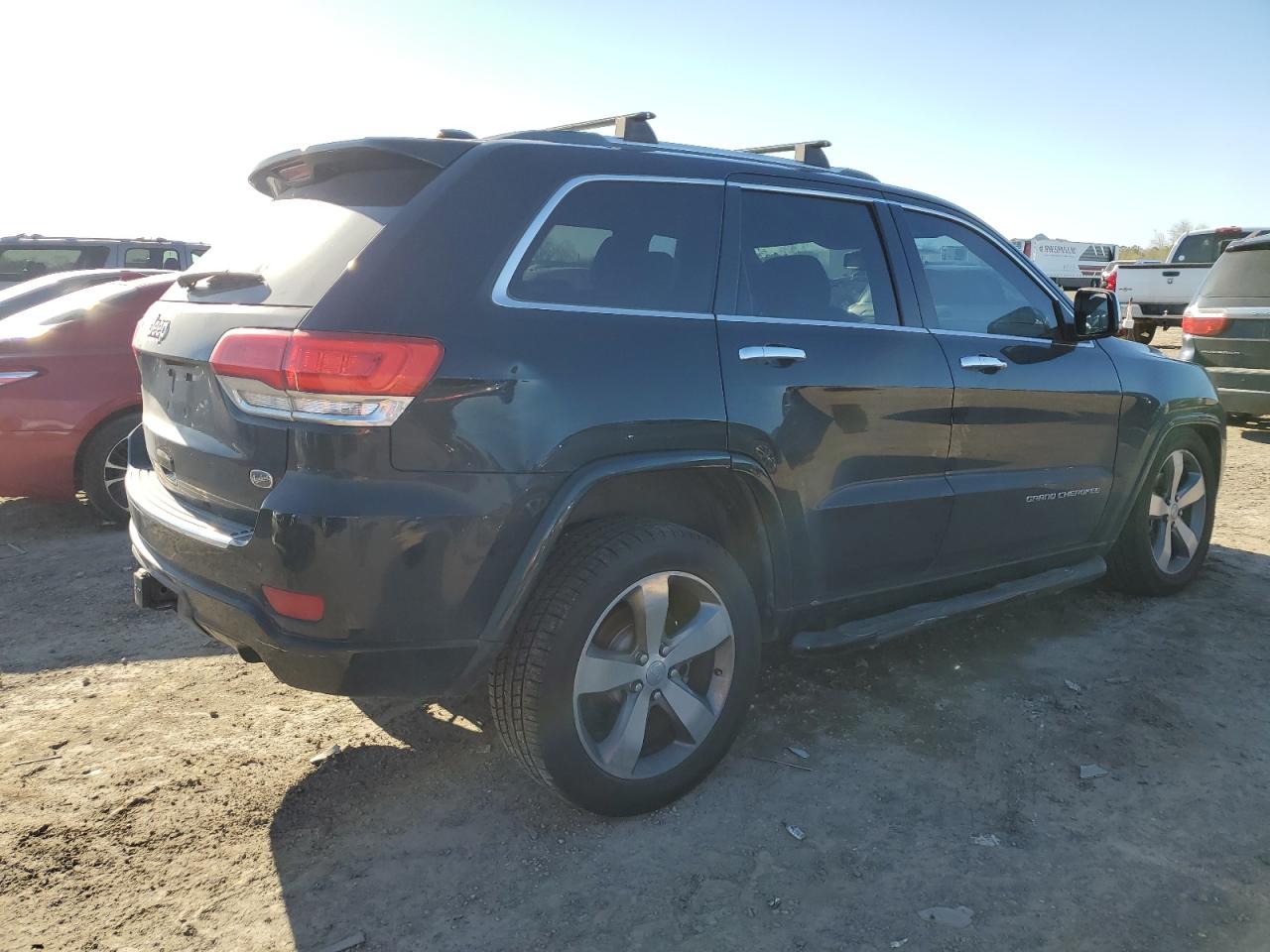 2014 Jeep Grand Cherokee VIN 1C4RJFCG0EC452889 Copart auction photo, front end / undercarriage damage thumbnail 3