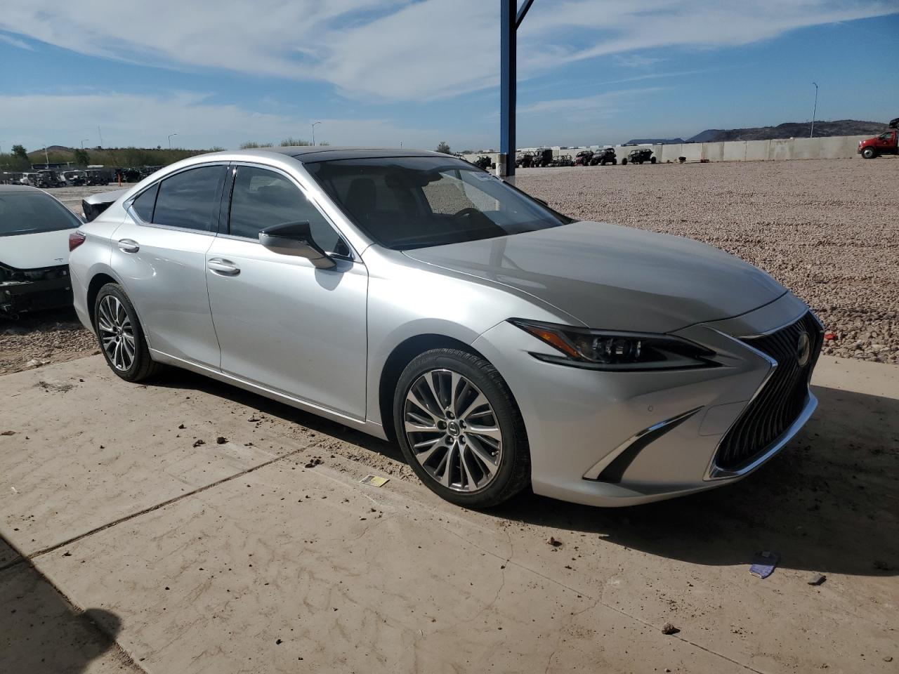 2019 Lexus ES VIN JTHBZ1B1XK2003360 Copart auction photo, undercarriage / rear end damage thumbnail 4