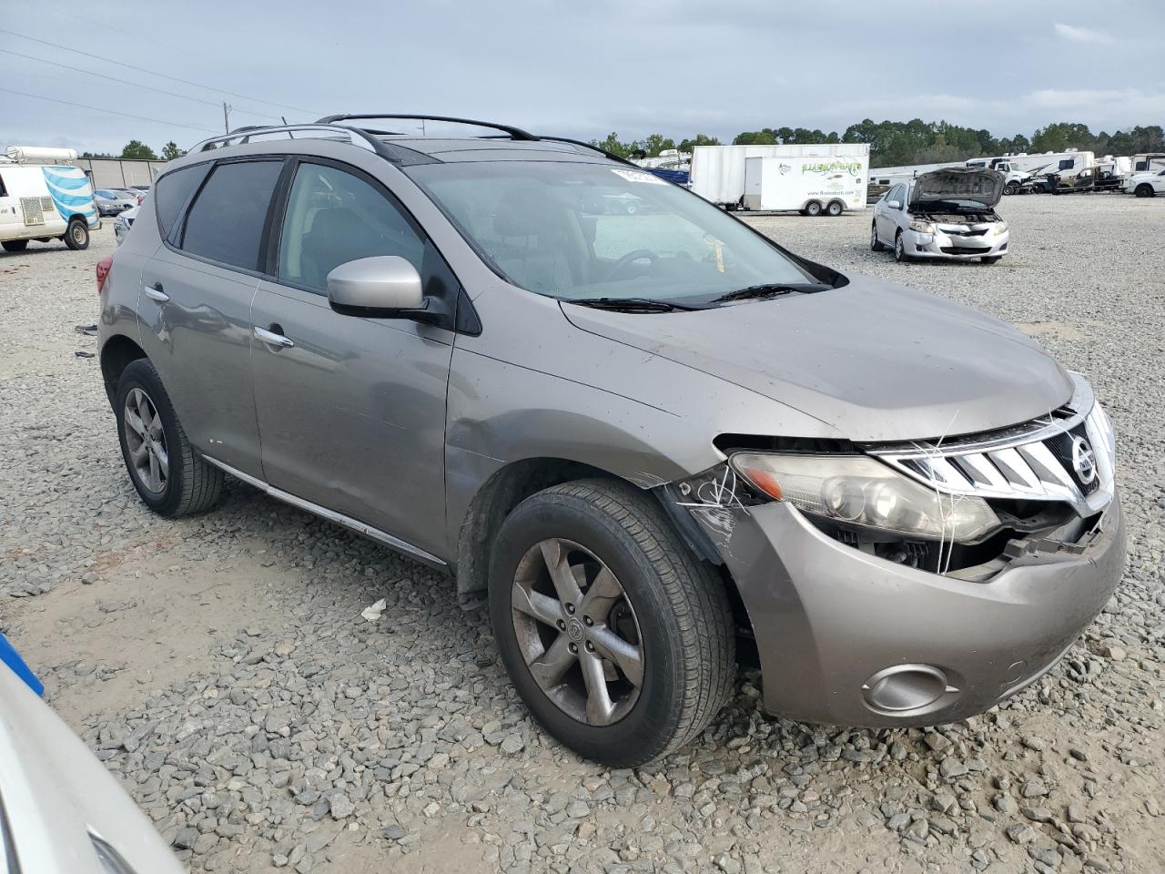 2009 Nissan Murano VIN JN8AZ18U09W107054 Copart auction photo, front end damage thumbnail 4
