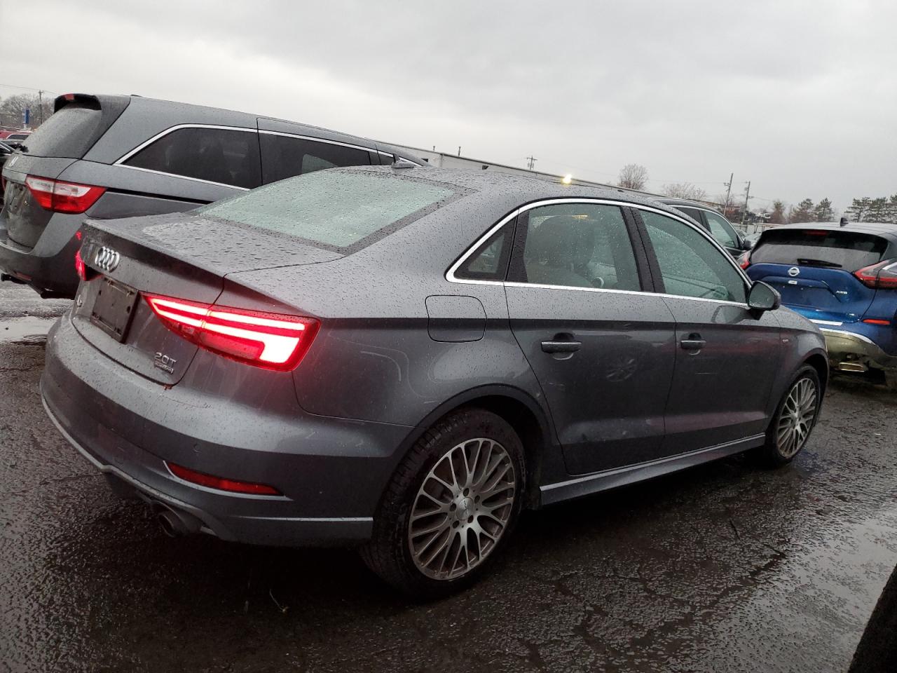 2017 Audi A3 VIN WAUJ8GFF7H1029189 Copart auction photo, side damage thumbnail 3