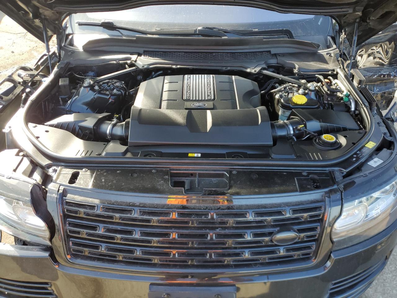 2015 Land Rover Range Rover VIN SALGS3TF7FA209810 Copart auction photo, side / front end damage thumbnail 12