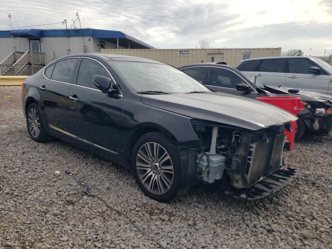 2014 KIA Cadenza VIN KNALN4D74E5138581 Copart auction photo, front end damage thumbnail 4