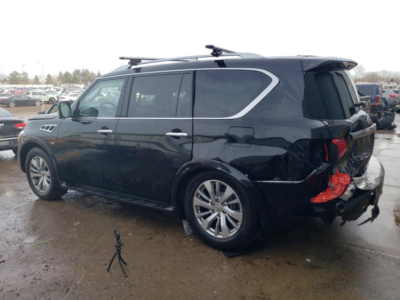 2016 Infiniti QX80 VIN JN8AZ2NE5G9126763 Copart auction photo, front end damage thumbnail 2