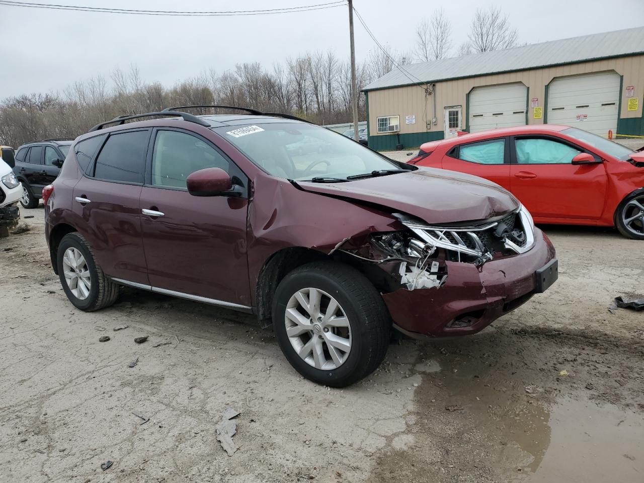 2012 Nissan Murano VIN JN8AZ1MW6CW200899 Copart auction photo, front end damage thumbnail 4