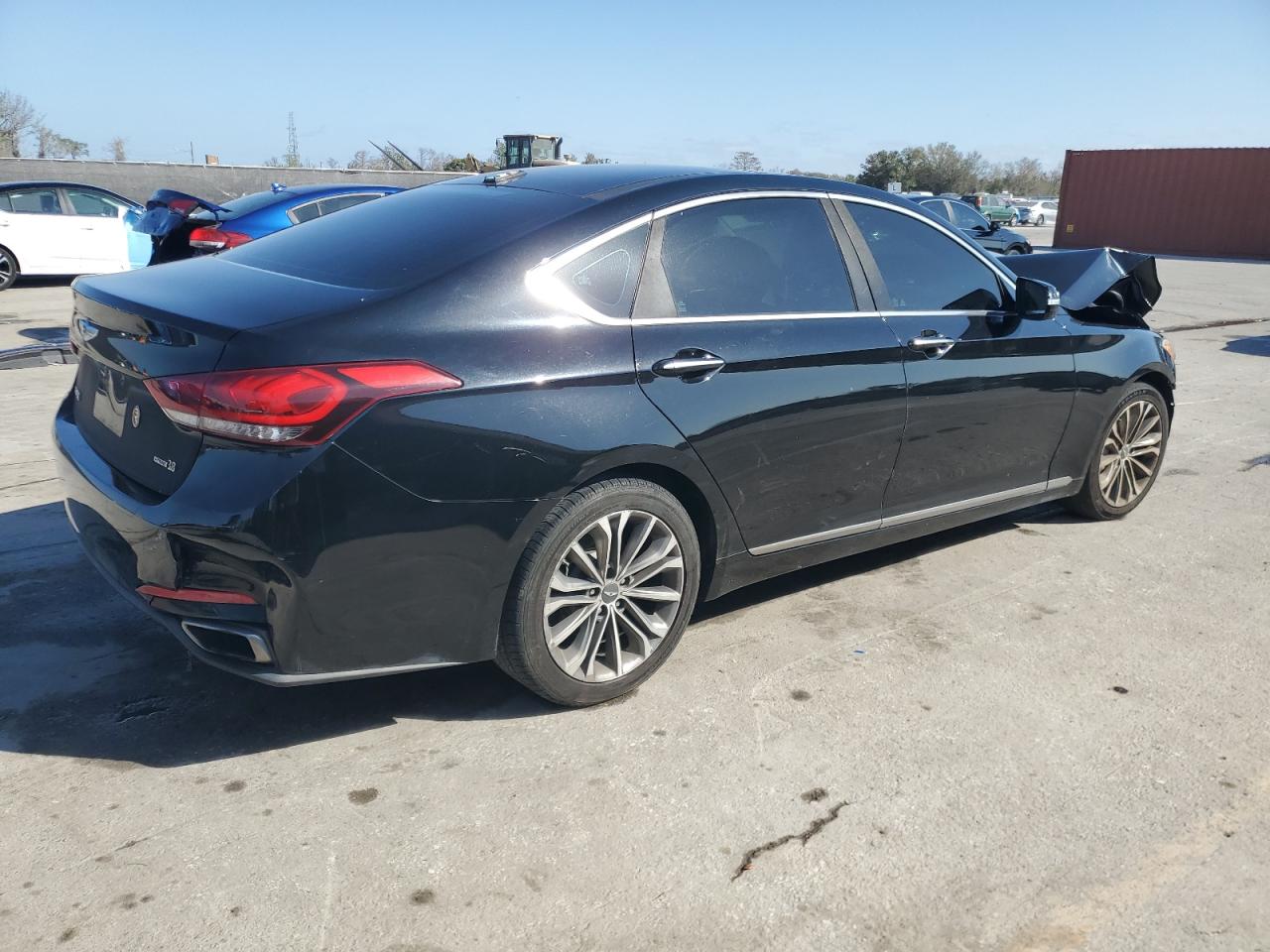 2015 Hyundai Genesis VIN KMHGN4JE5FU036524 Copart auction photo, front end damage thumbnail 3