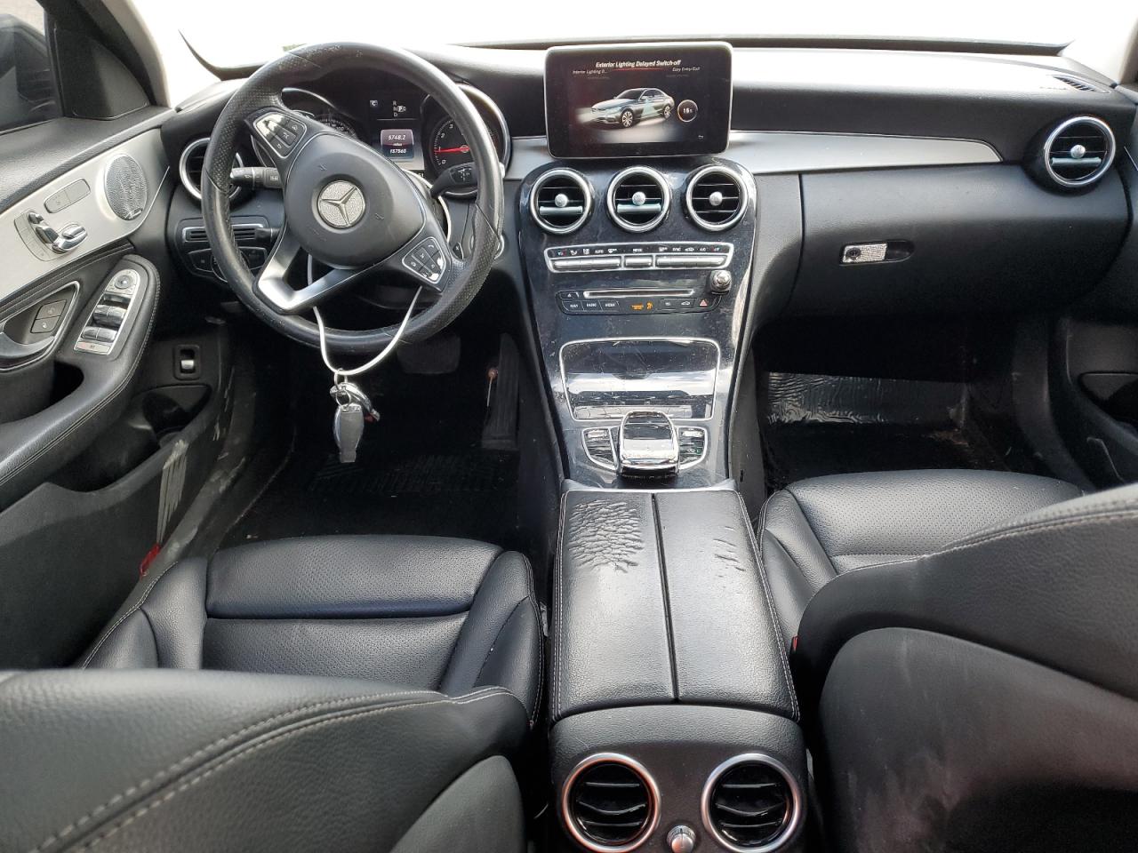 2015 Mercedes-Benz C-klasse VIN 55SWF4KB1FU012472 Copart auction photo, side damage thumbnail 8