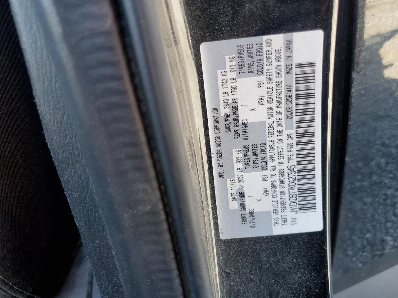 2019 Mazda CX-3 VIN JM1DKDB77K0427546 Copart auction photo, front end / rear end damage thumbnail 14