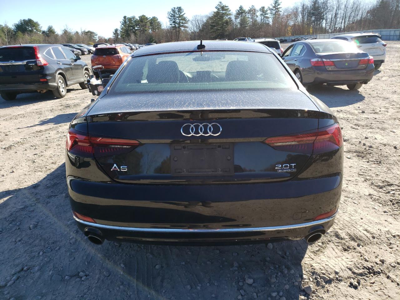 2018 Audi A5 VIN WAUNNAF58JA033367 Copart auction photo, front end / minor dent/scratches damage thumbnail 6