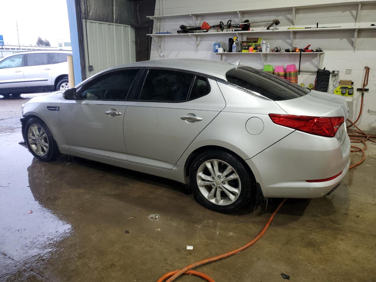 2013 KIA Optima VIN 5XXGM4A74DG213642 Copart auction photo, side / front end damage thumbnail 2