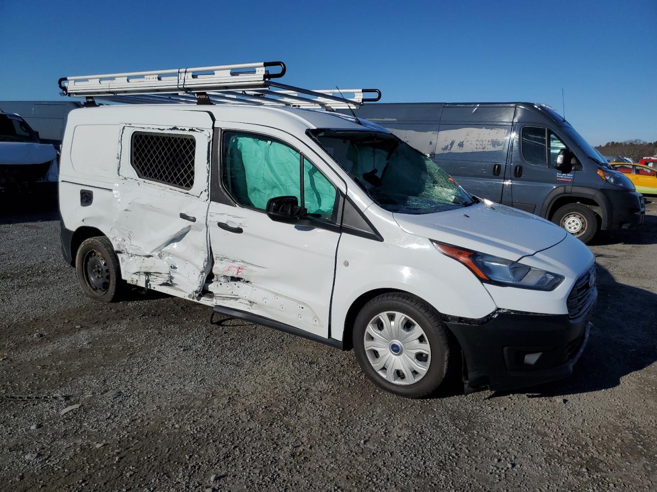 2021 Ford Transit VIN NM0LS7E2XM1505289 Copart auction photo, biohazard/chemical / side damage thumbnail 4