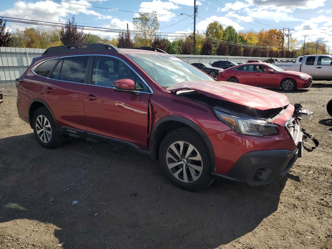 2021 Subaru Outback VIN 4S4BTACC1M3191102 Copart auction photo, front end / minor dent/scratches damage thumbnail 4