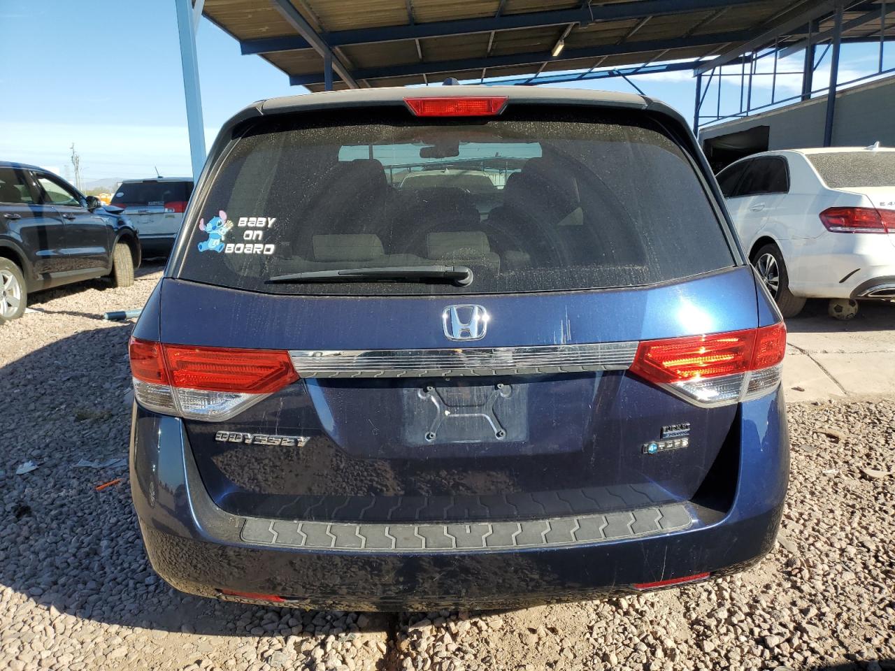 2014 Honda Odyssey VIN 5FNRL5H61EB099215 Copart auction photo, minor dent/scratches damage thumbnail 6