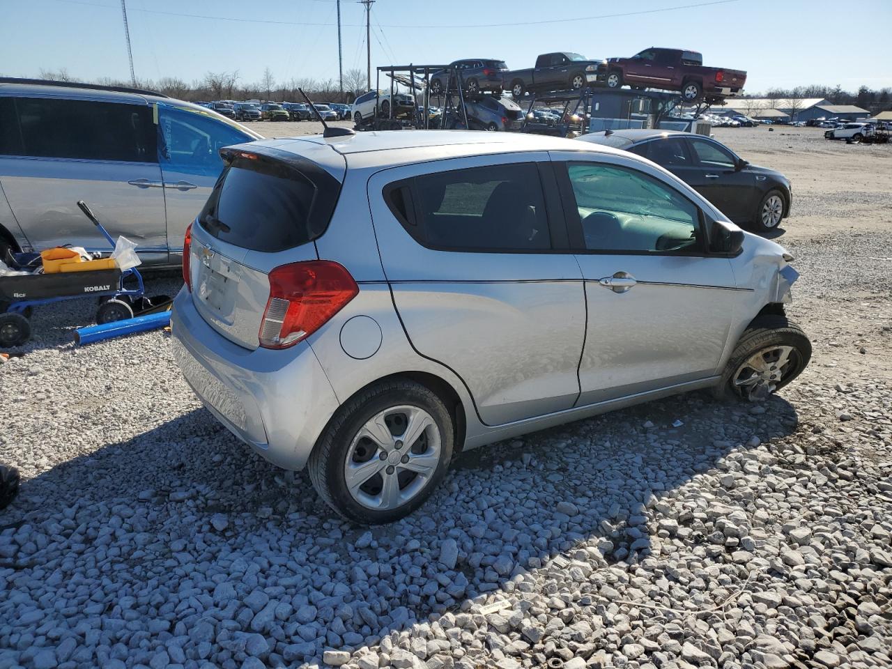 2019 Chevrolet Spark VIN KL8CB6SA5KC735308 Copart auction photo, front end / rear end damage thumbnail 3