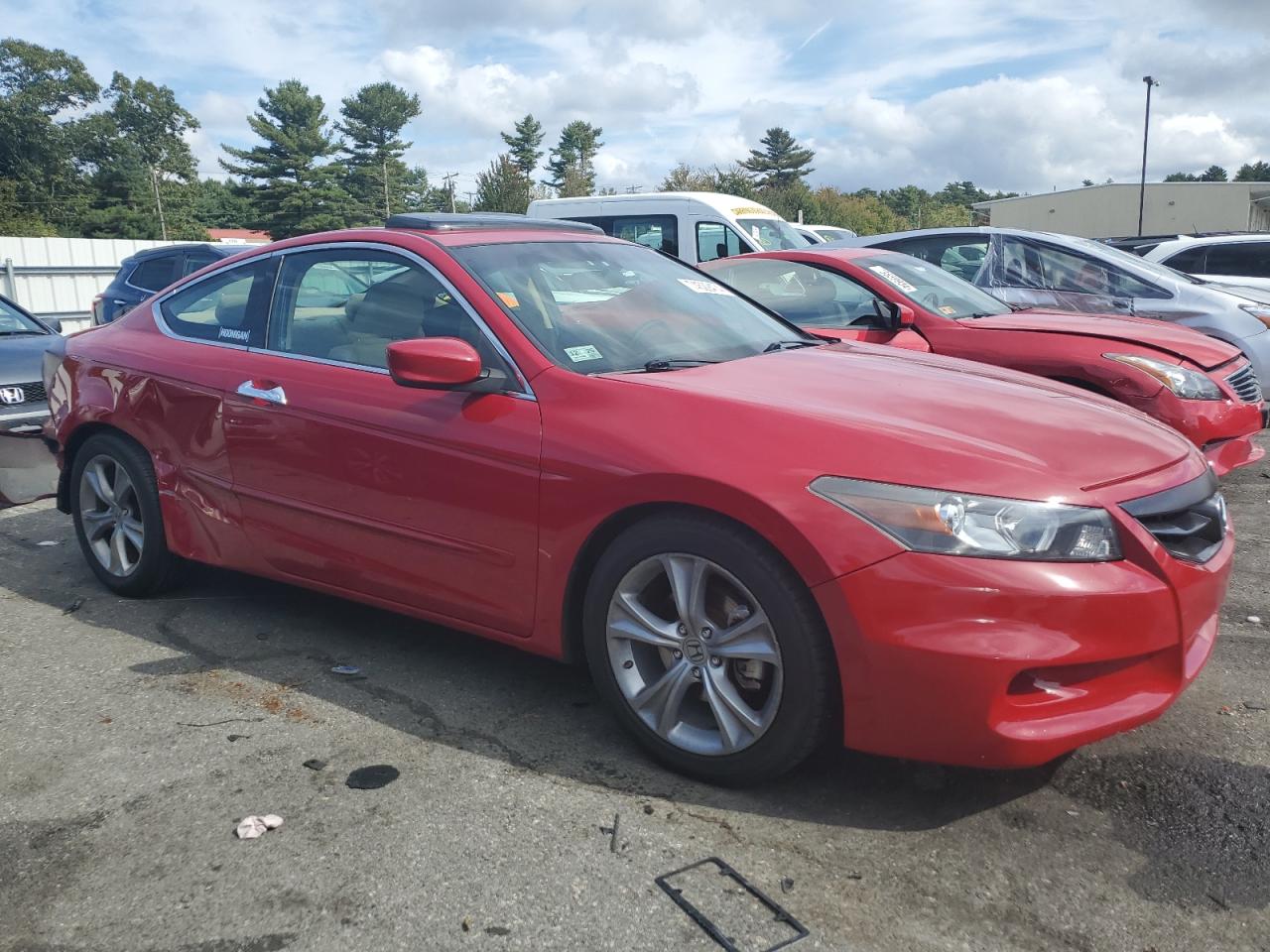 2012 Honda Accord VIN 1HGCS2B87CA005685 Copart auction photo, rear end damage thumbnail 4