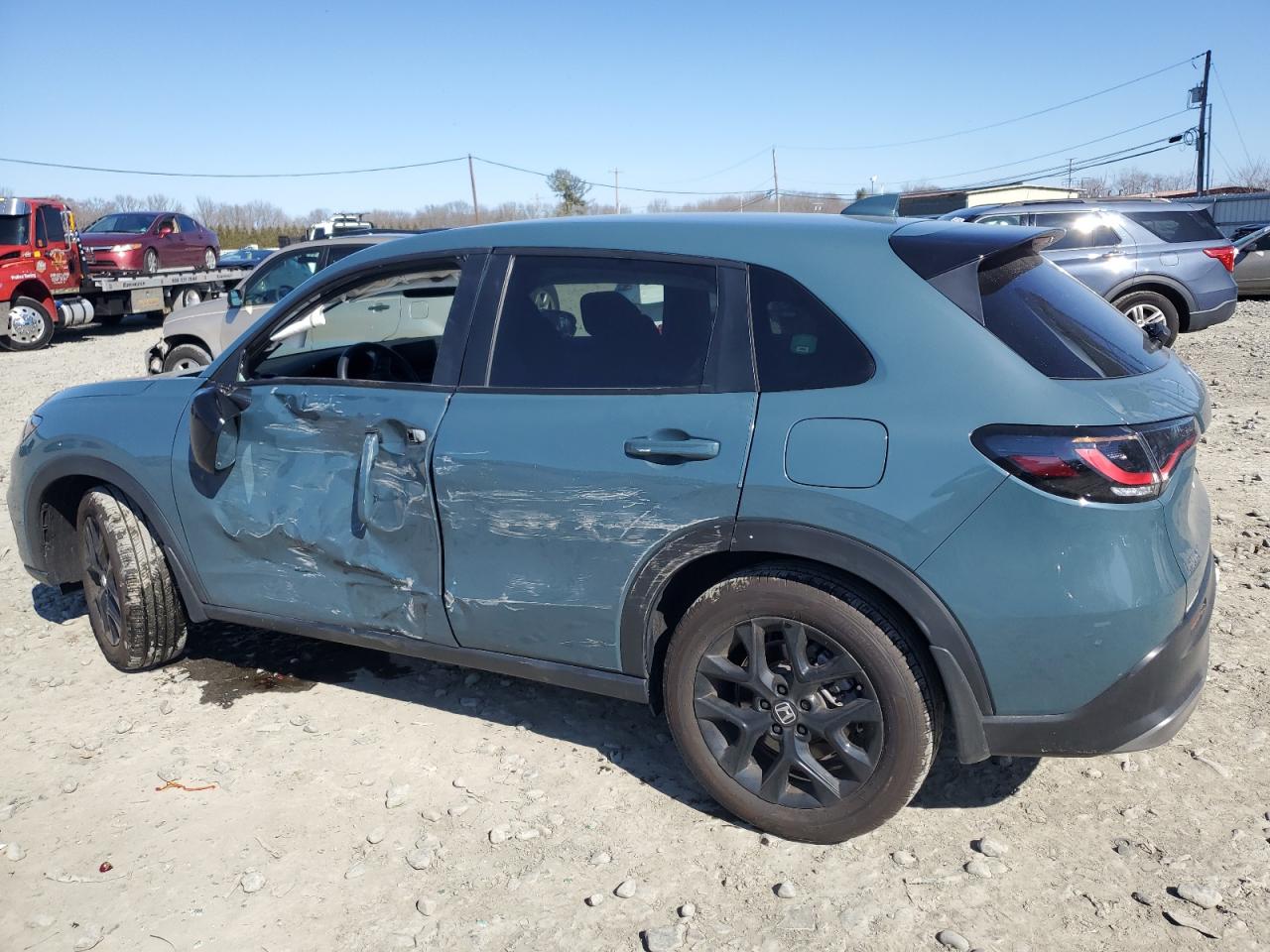 2024 Honda HR-V VIN 3CZRZ2H5XRM762474 Copart auction photo, front end / side damage thumbnail 2