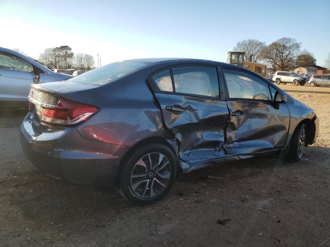 2013 Honda Civic VIN 19XFB2F81DE033065 Copart auction photo, side damage thumbnail 3