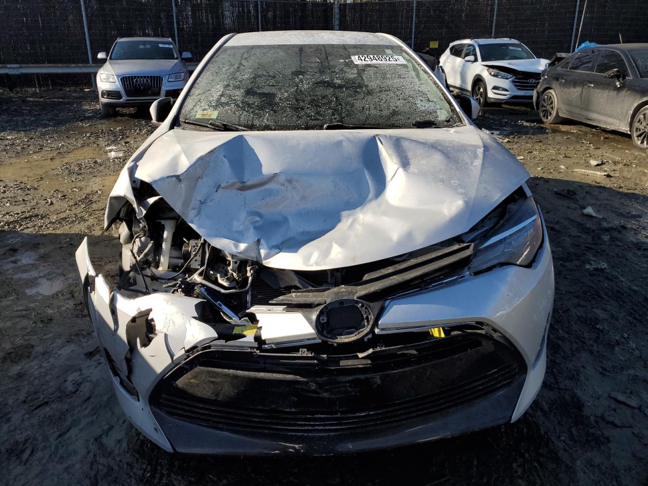 2017 Toyota Corolla VIN 5YFBURHE6HP721958 Copart auction photo, front end damage thumbnail 5