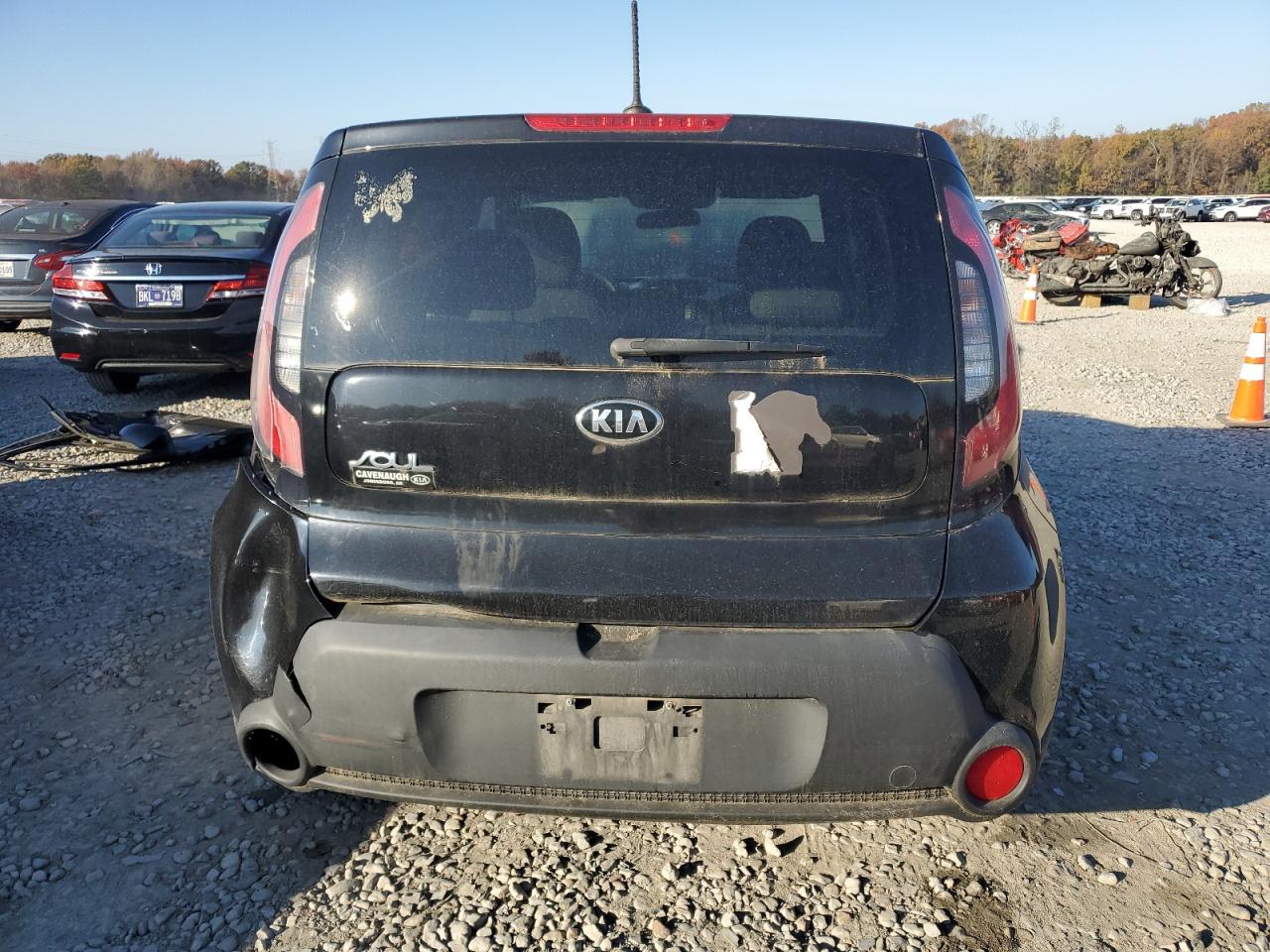 2016 KIA Soul VIN KNDJN2A27G7352155 Copart auction photo, rear end damage thumbnail 6