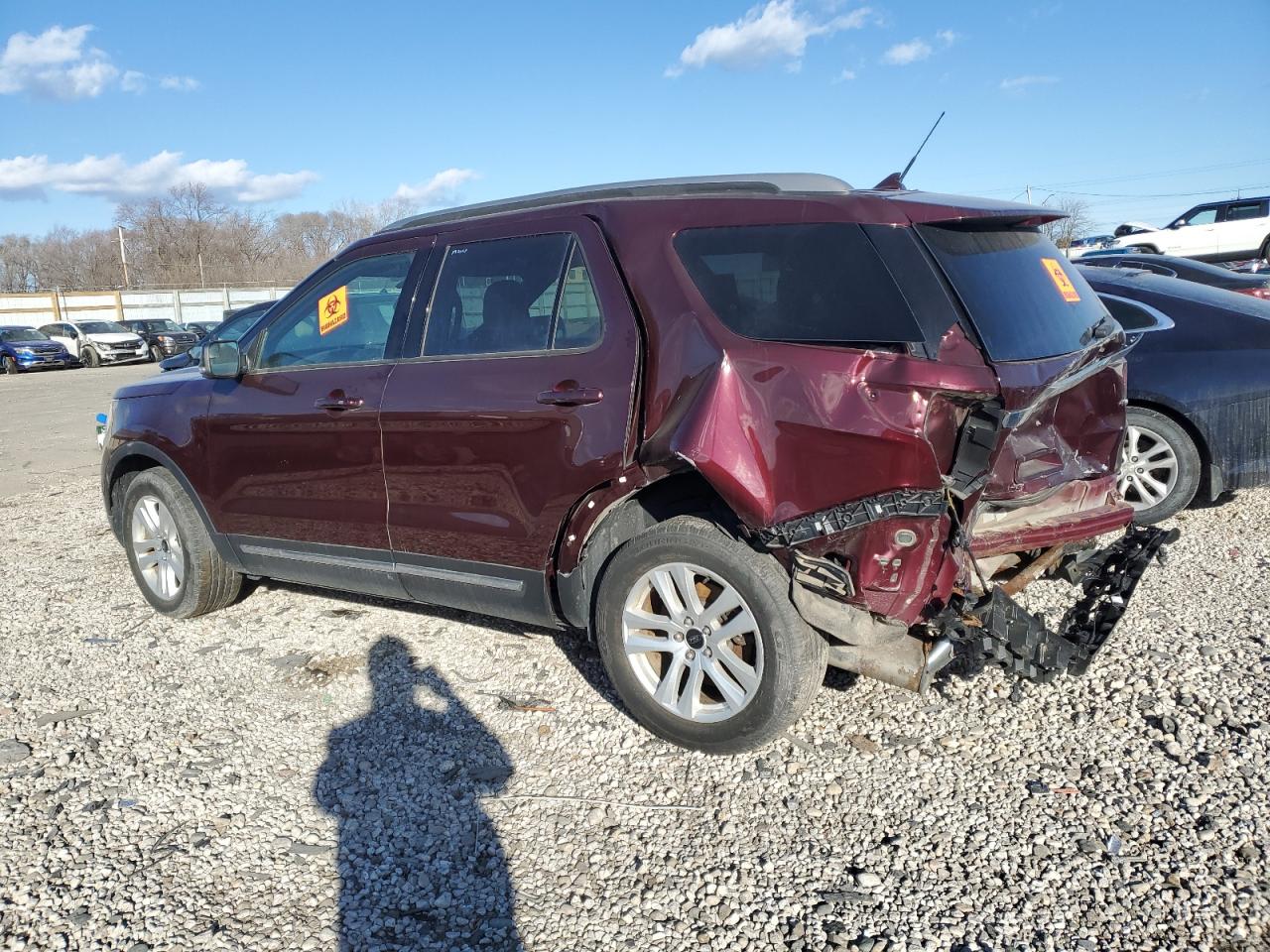 2018 Ford Explorer VIN 1FM5K8D82JGA32872 Copart auction photo, rear end damage thumbnail 2