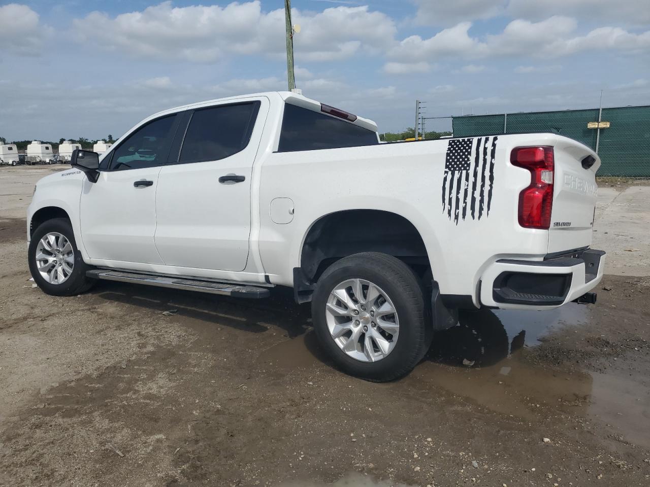 2022 Chevrolet Silverado VIN 1GCPABEK2NZ641137 Copart auction photo, front end / side damage thumbnail 2