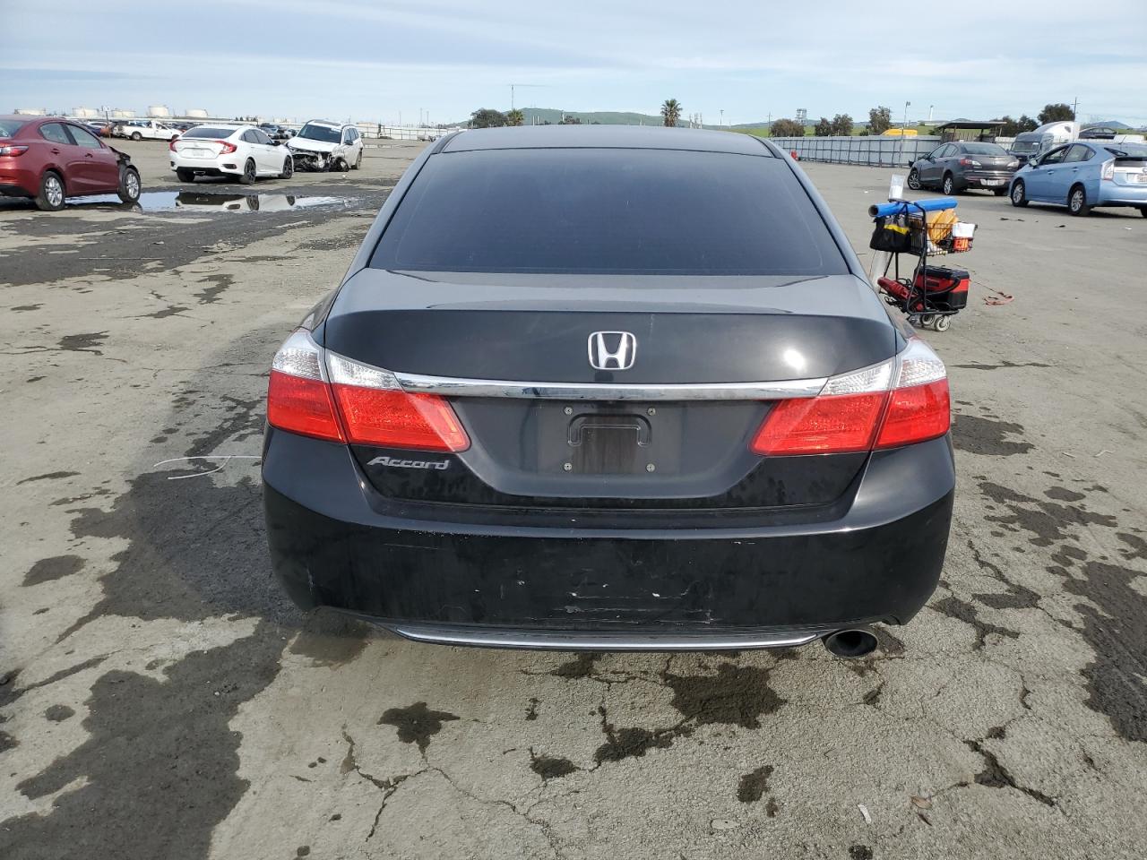 2014 Honda Accord VIN 1HGCR2F73EA059615 Copart auction photo, side damage thumbnail 6