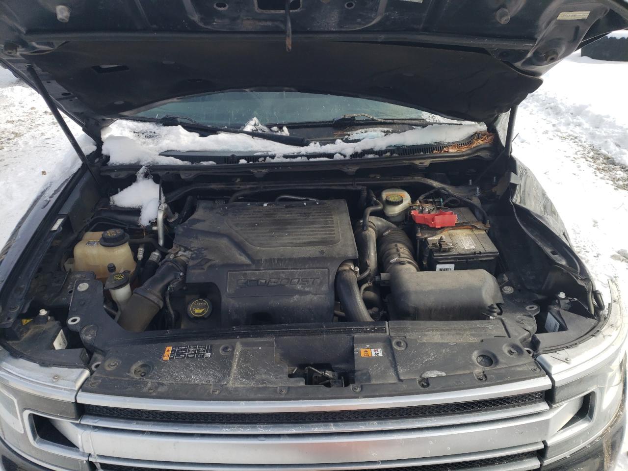 2014 Ford Flex VIN 2FMHK6DT9EBD35120 Copart auction photo, front end / side damage thumbnail 12