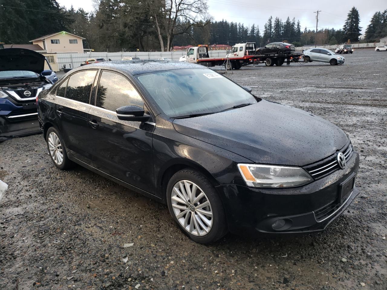 2014 Volkswagen Jetta VIN 3VWLL7AJ0EM406656 Copart auction photo, rear end damage thumbnail 4