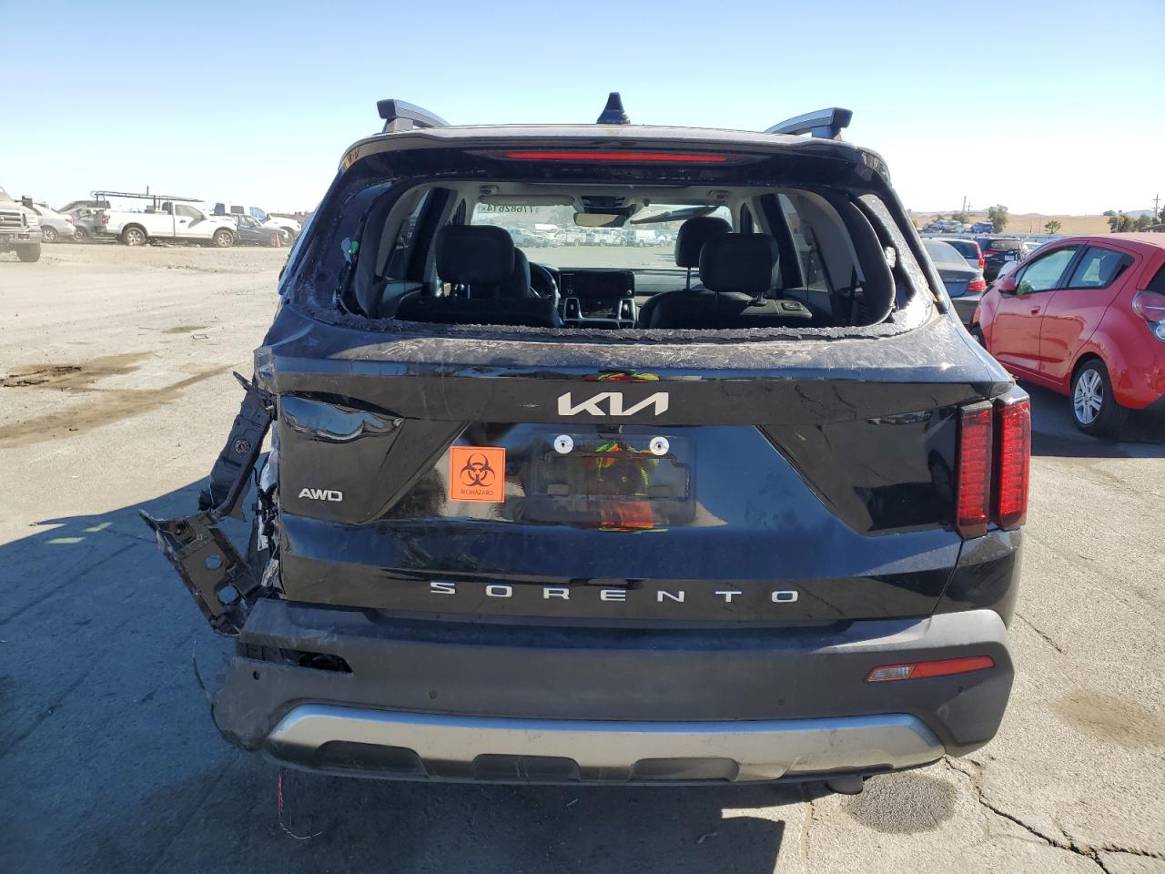 2022 KIA Sorento VIN 5XYRHDLF5NG076659 Copart auction photo, rear end damage thumbnail 6