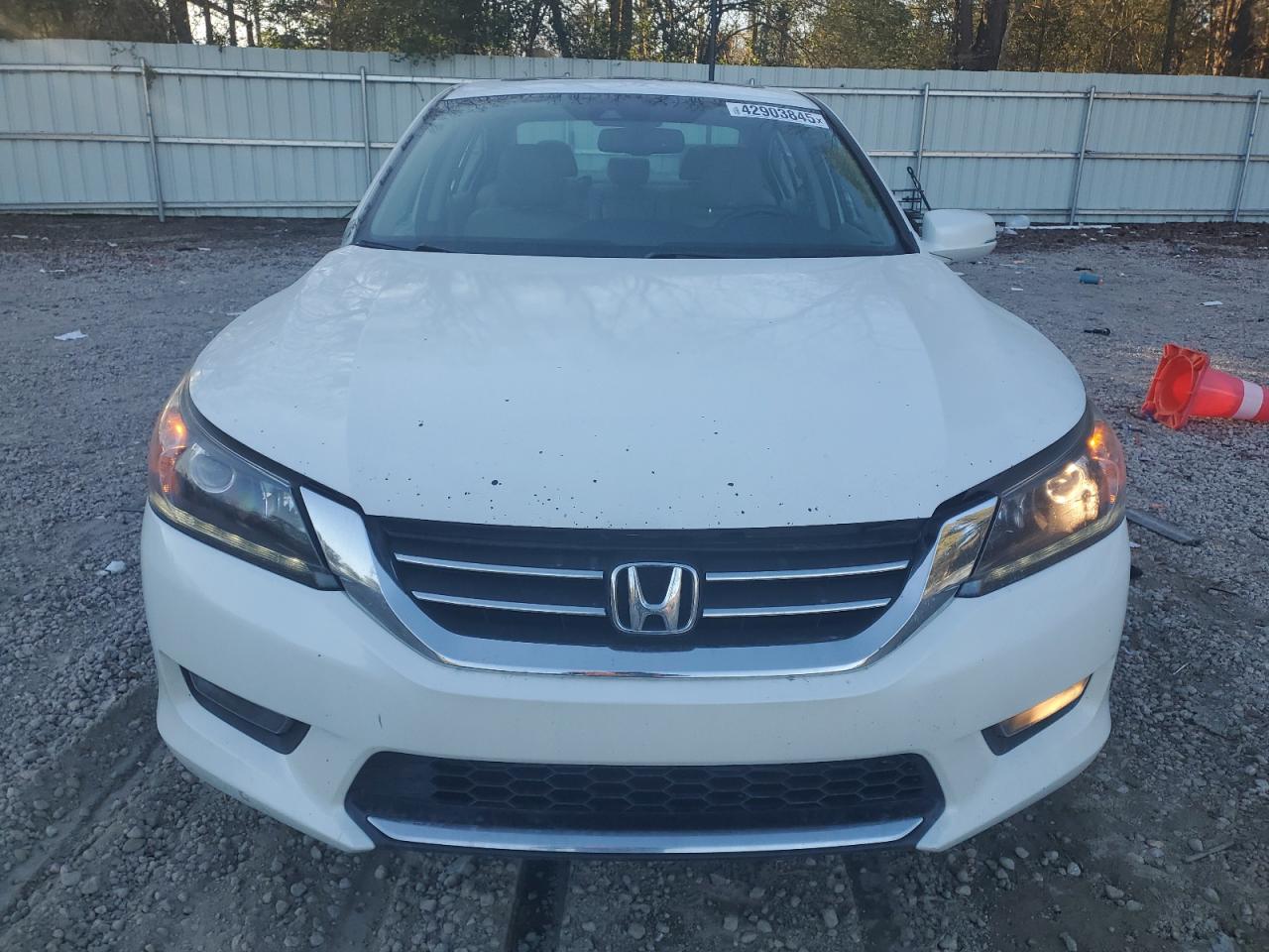 2014 Honda Accord VIN 1HGCR3F88EA041089 Copart auction photo, front end / side damage thumbnail 5