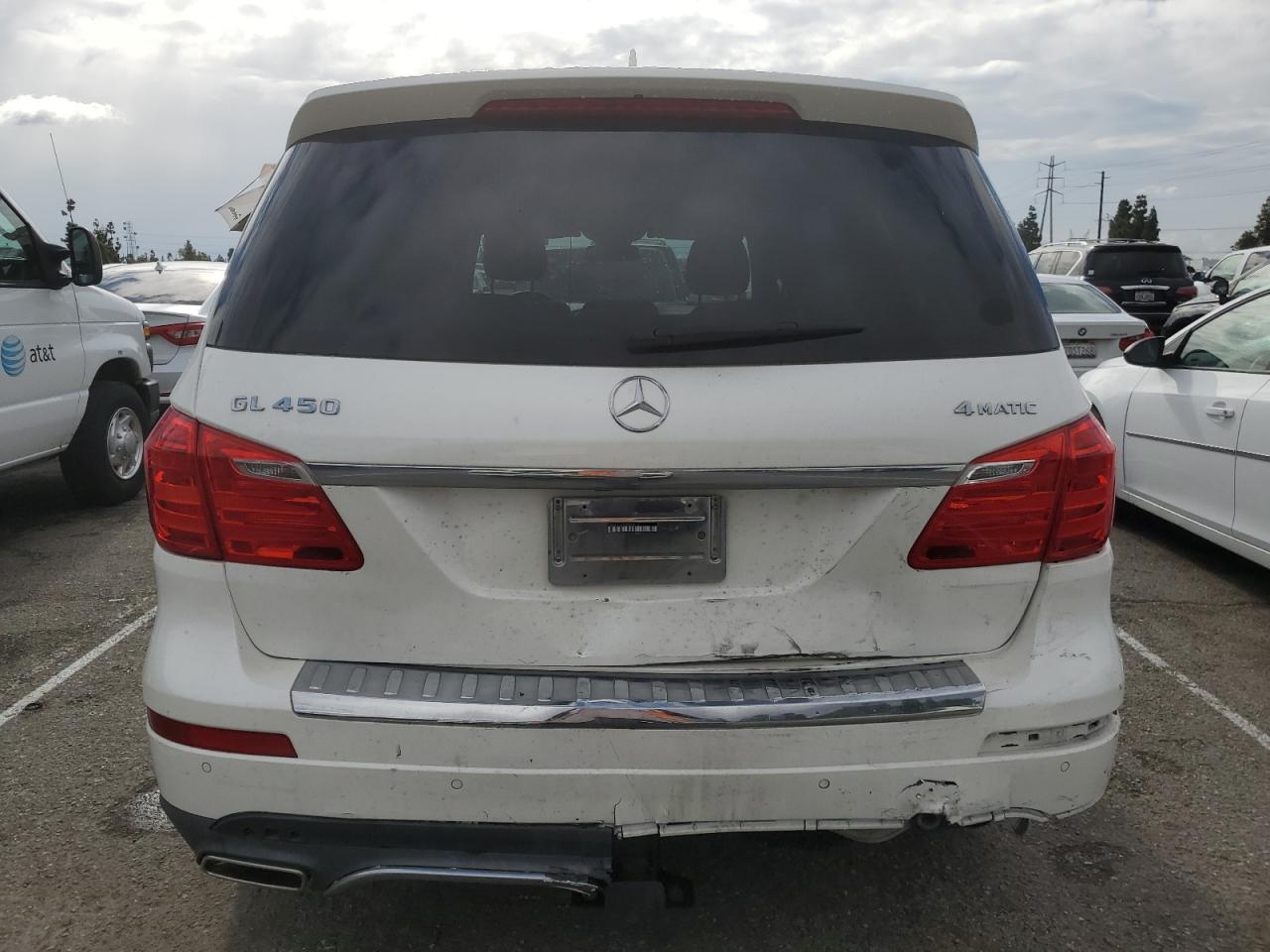 2014 Mercedes-Benz GL-klasse VIN 4JGDF7CE7EA431612 Copart auction photo, rear end damage thumbnail 6