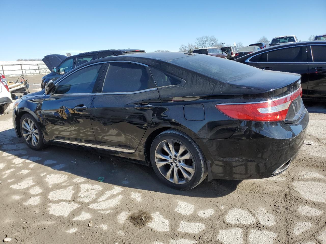 2013 Hyundai Azera VIN KMHFG4JG9DA259915 Copart auction photo, mechanical / side damage thumbnail 2