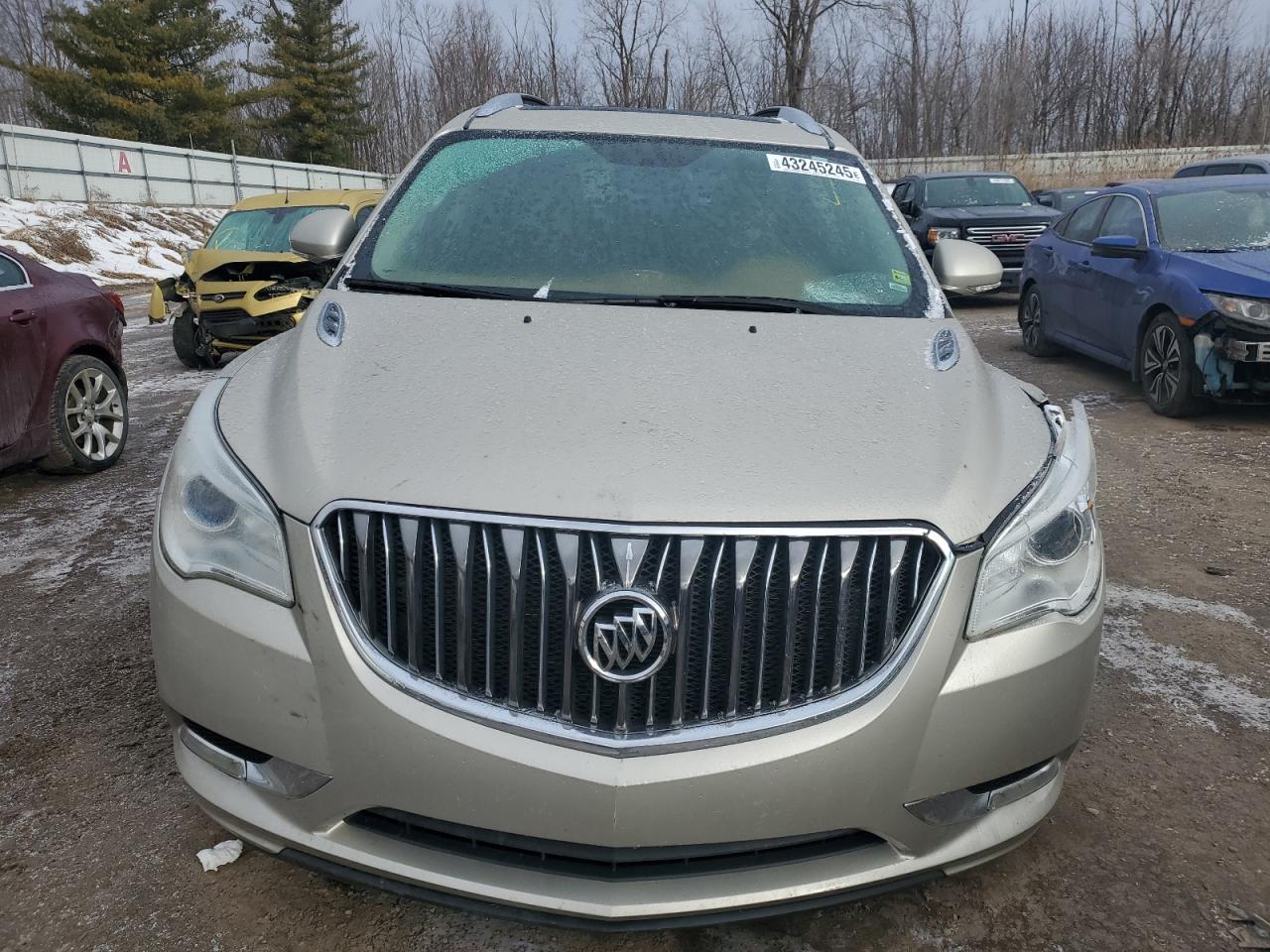 2017 Buick Enclave VIN 5GAKRBKD0HJ220000 Copart auction photo, front end / side damage thumbnail 5
