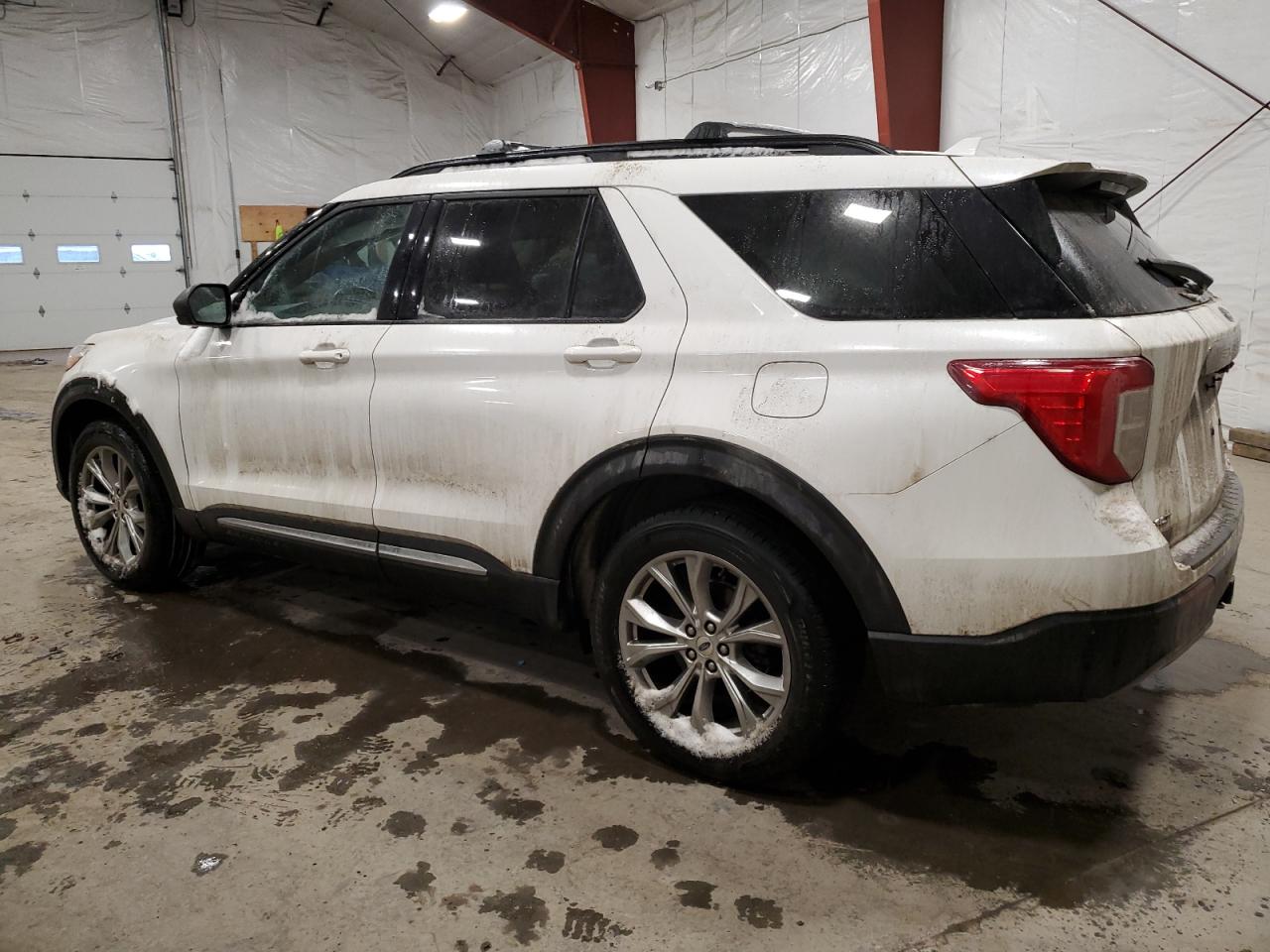 2021 Ford Explorer VIN 1FMSK8DH8MGA25562 Copart auction photo, front end / side damage thumbnail 2
