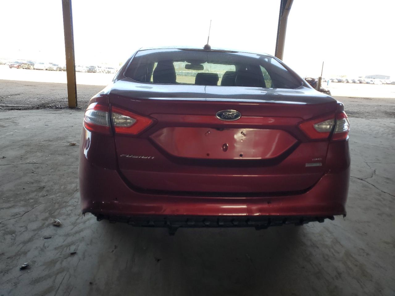 2016 Ford Fusion VIN 3FA6P0H98GR170549 Copart auction photo, front end / rear end damage thumbnail 6