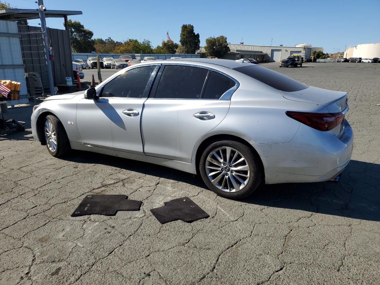 2019 Infiniti Q50 VIN JN1EV7AR3KM559649 Copart auction photo, vandalism damage thumbnail 2
