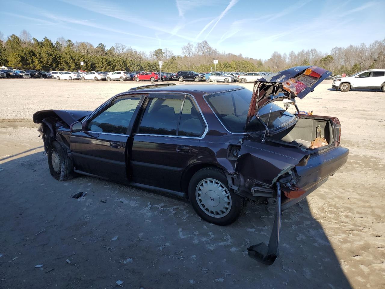1990 Honda Accord VIN 1HGCB7569LA064034 Copart auction photo, front end / rear end damage thumbnail 2