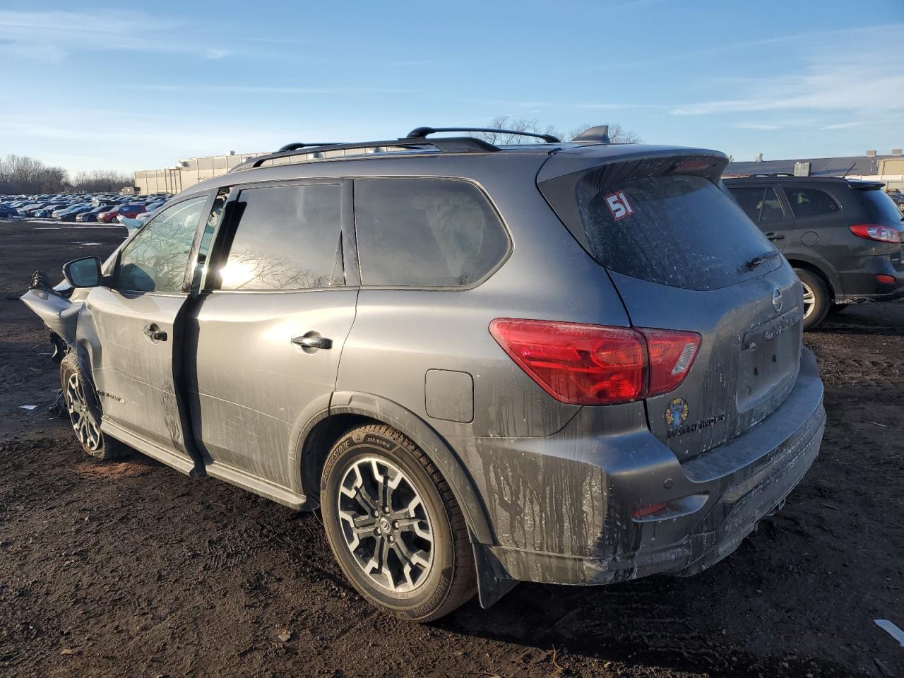 2020 Nissan Pathfinder VIN 5N1DR2BM5LC648838 Copart auction photo, front end / side damage thumbnail 2