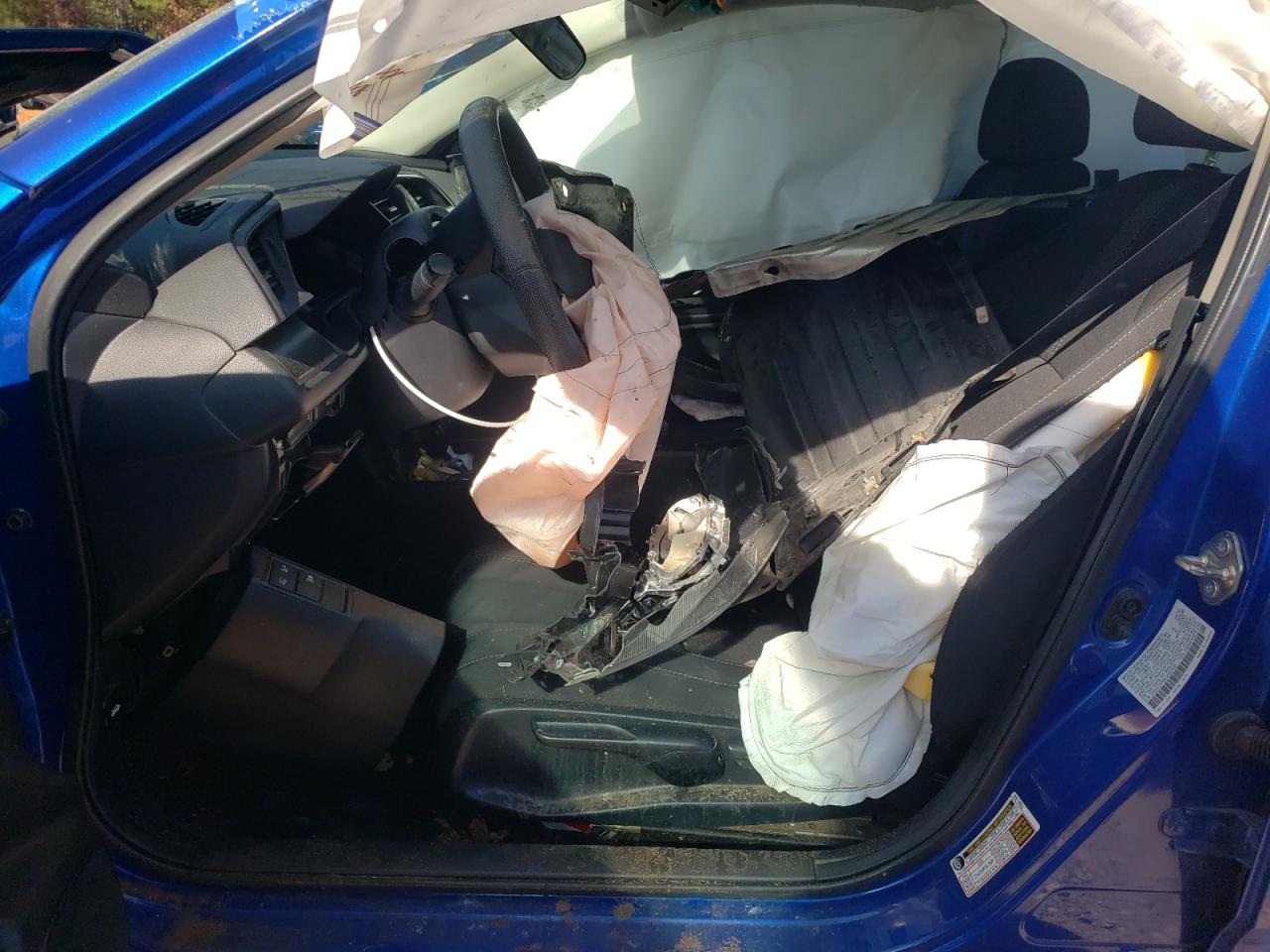 2020 Honda Civic VIN 2HGFC2F64LH560632 Copart auction photo, front end / undercarriage damage thumbnail 7