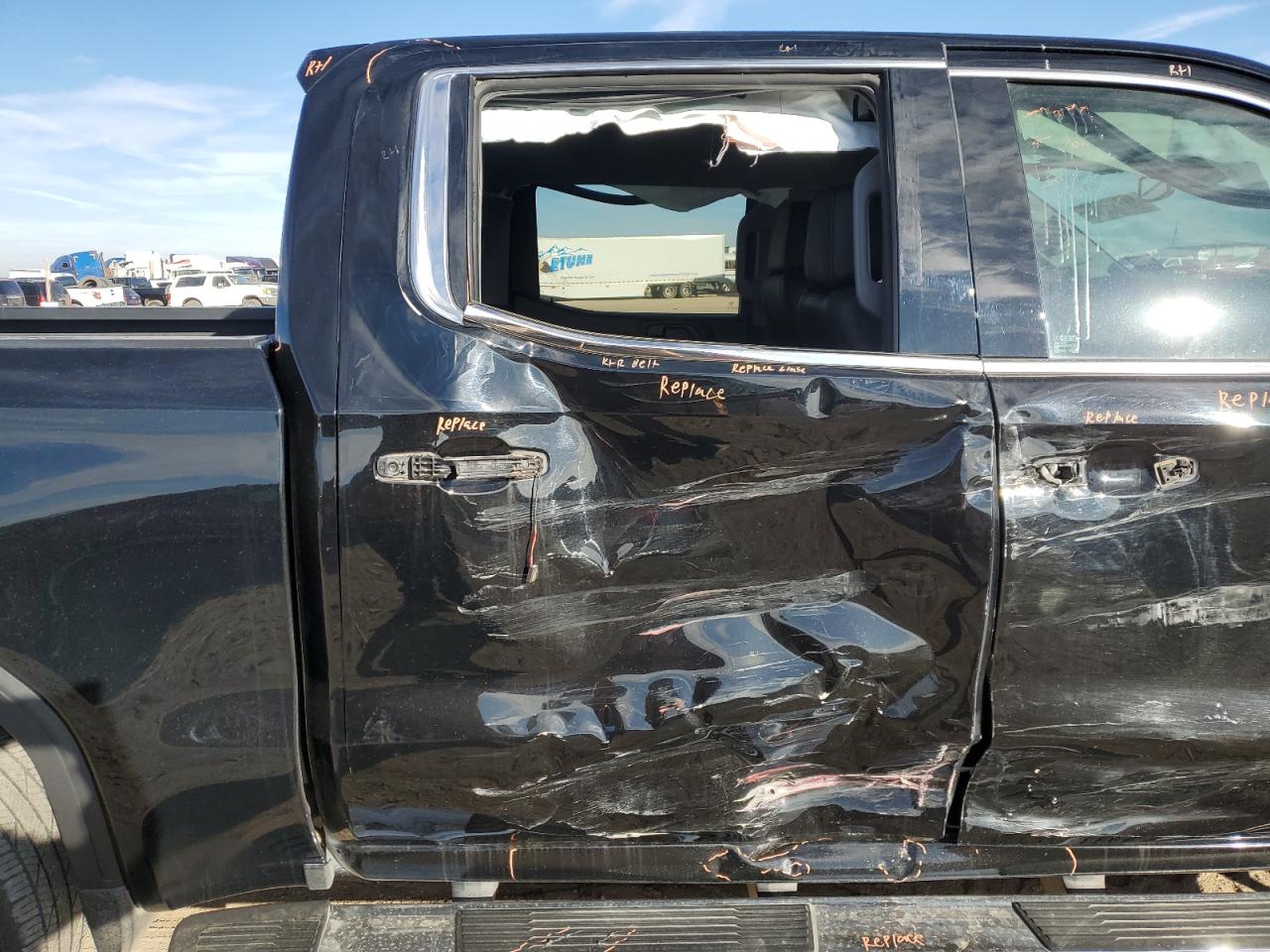 2019 GMC Sierra VIN 3GTU9DED3KG157711 Copart auction photo, side damage thumbnail 10