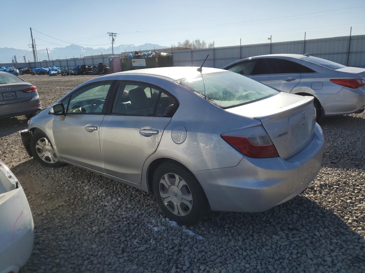 2012 Honda Civic VIN JHMFB4F23CS008783 Copart auction photo, front end damage thumbnail 2