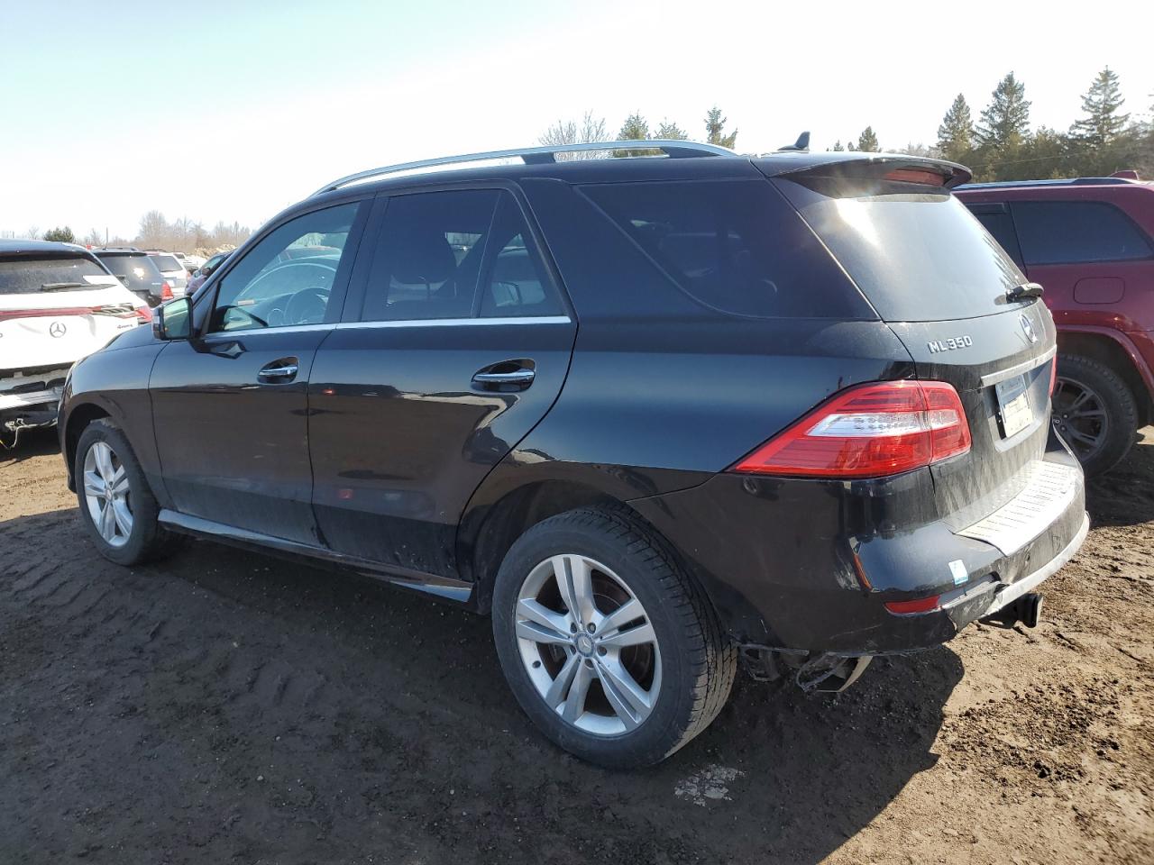 2015 Mercedes-Benz M-klasse VIN 4JGDA2EB1FA474462 Copart auction photo, rear end / undercarriage damage thumbnail 2