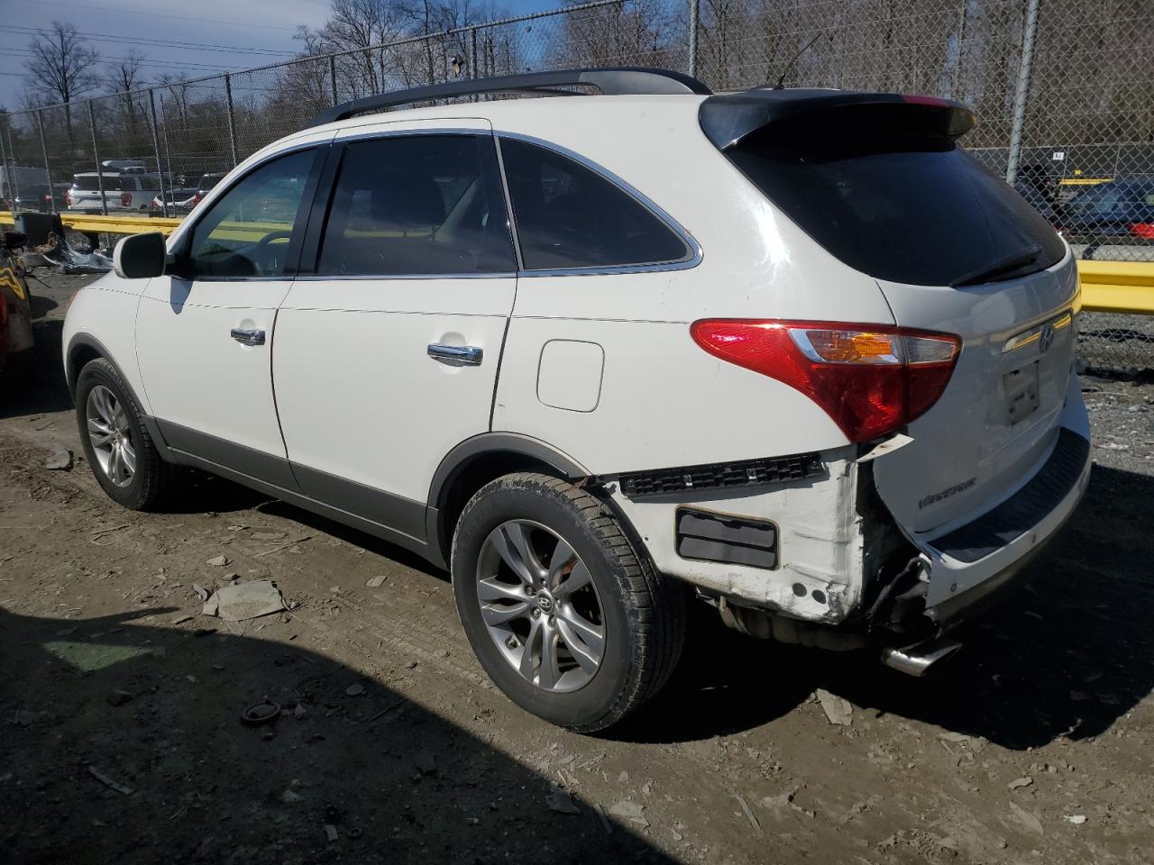 2012 Hyundai Veracruz VIN KM8NU4CC9CU187545 Copart auction photo, rear end damage thumbnail 2