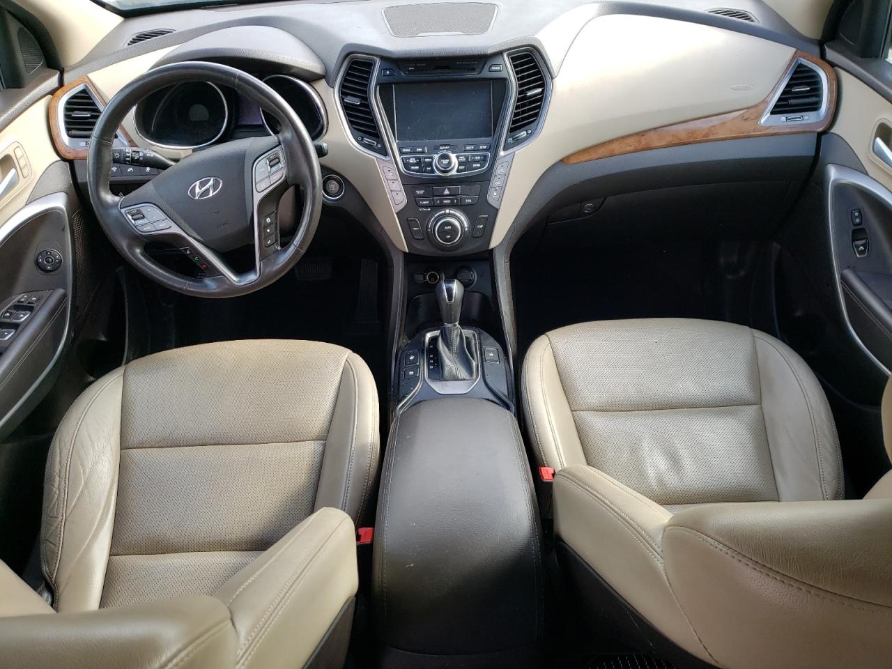 2015 Hyundai Santa Fe VIN KM8SRDHF6FU093649 Copart auction photo, front end damage thumbnail 8
