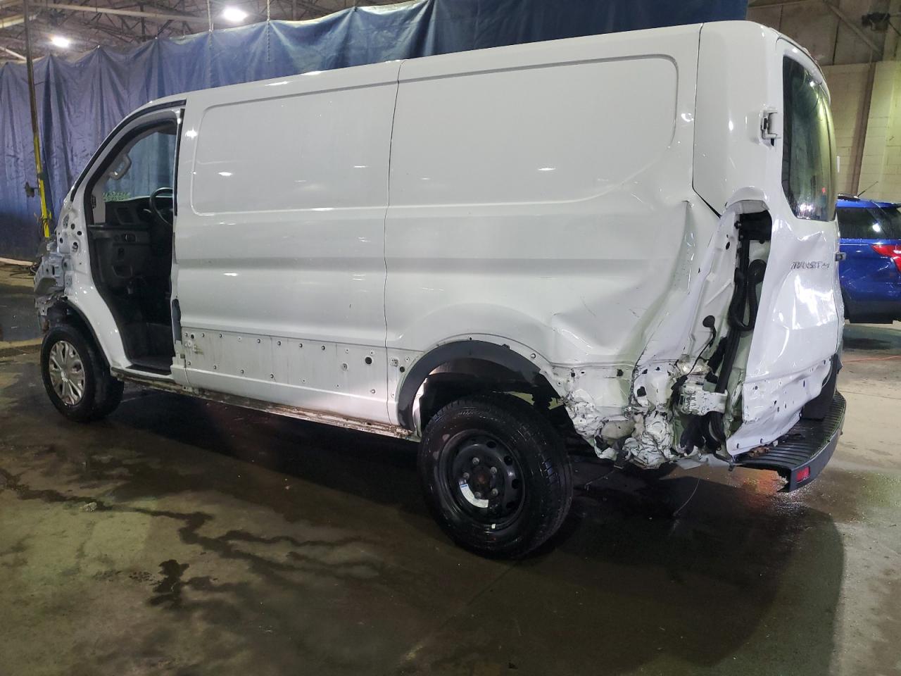2023 Ford Transit VIN 1FTBR1Y88PKA77907 Copart auction photo, rear end / stripped damage thumbnail 2