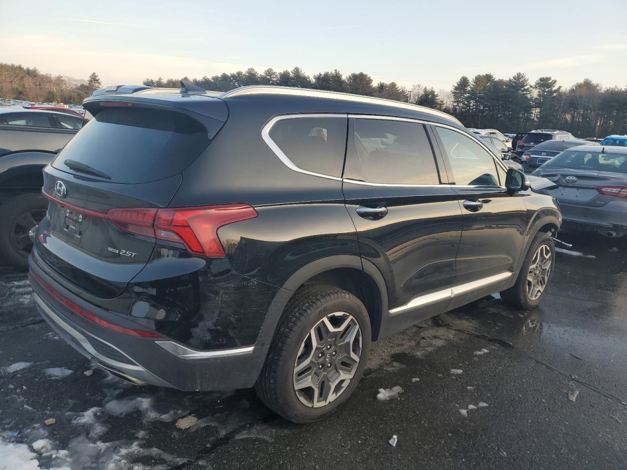 2022 Hyundai Santa Fe VIN 5NMS4DAL3NH386384 Copart auction photo, front end / minor dent/scratches damage thumbnail 3