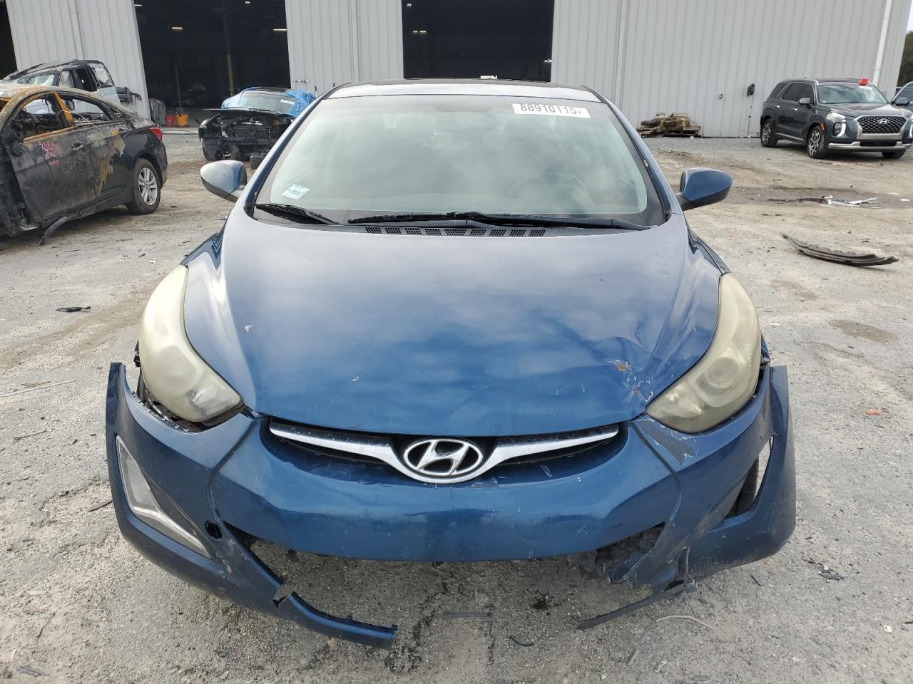 2015 Hyundai Elantra VIN KMHDH4AE3FU224033 Copart auction photo, front end damage thumbnail 5