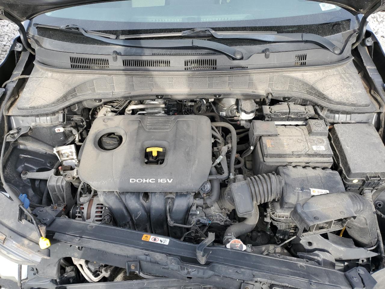 2019 Hyundai Kona VIN KM8K1CAA6KU294591 Copart auction photo, front end / side damage thumbnail 12
