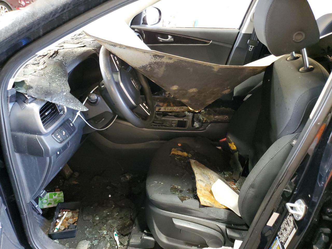 2019 KIA Sorento VIN 5XYPG4A30KG509142 Copart auction photo, burn - engine / burn - interior damage thumbnail 7